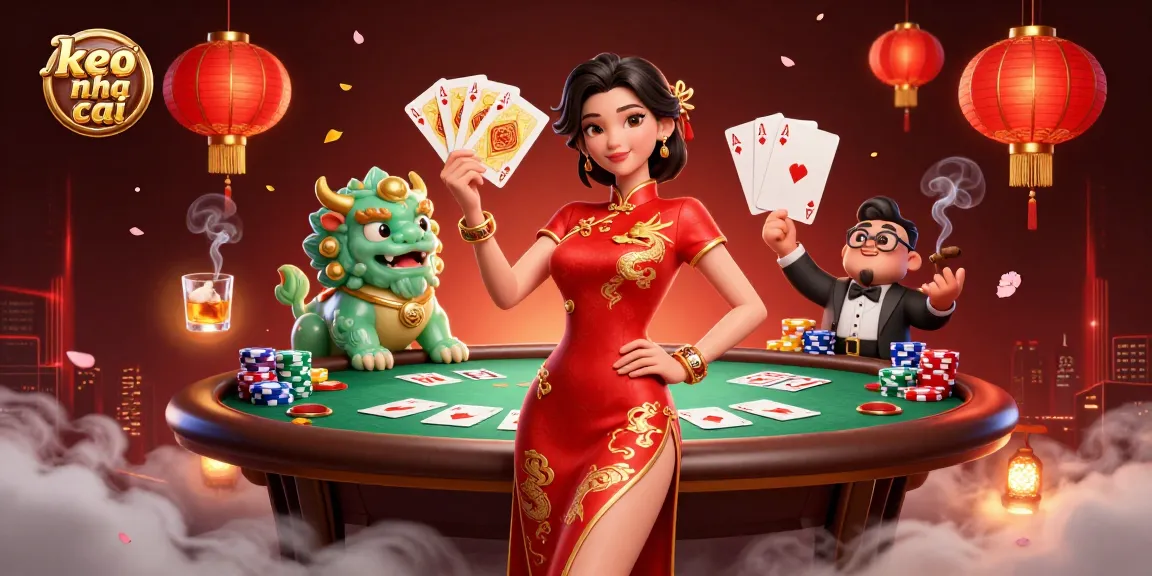 Engage with keo nha cai by witnessing poker strategies among vibrant casino elements.