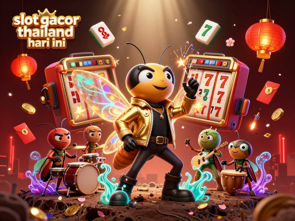 Experience slot gacor thailand hari ini with vibrant 3D casino art featuring dynamic slot reels.
