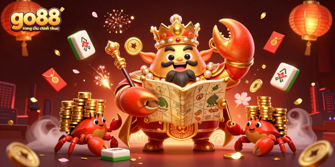 Engage in exciting gameplay at go88 trang chu chinh thuc with the golden crab emperor and his treasure map.