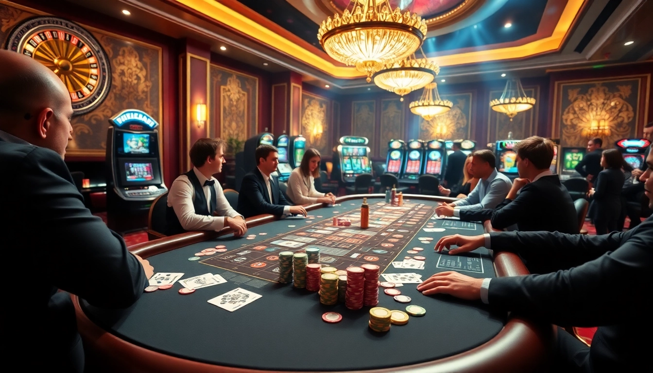 Experience the thrill at win55 with vibrant poker chips and elegant casino settings.