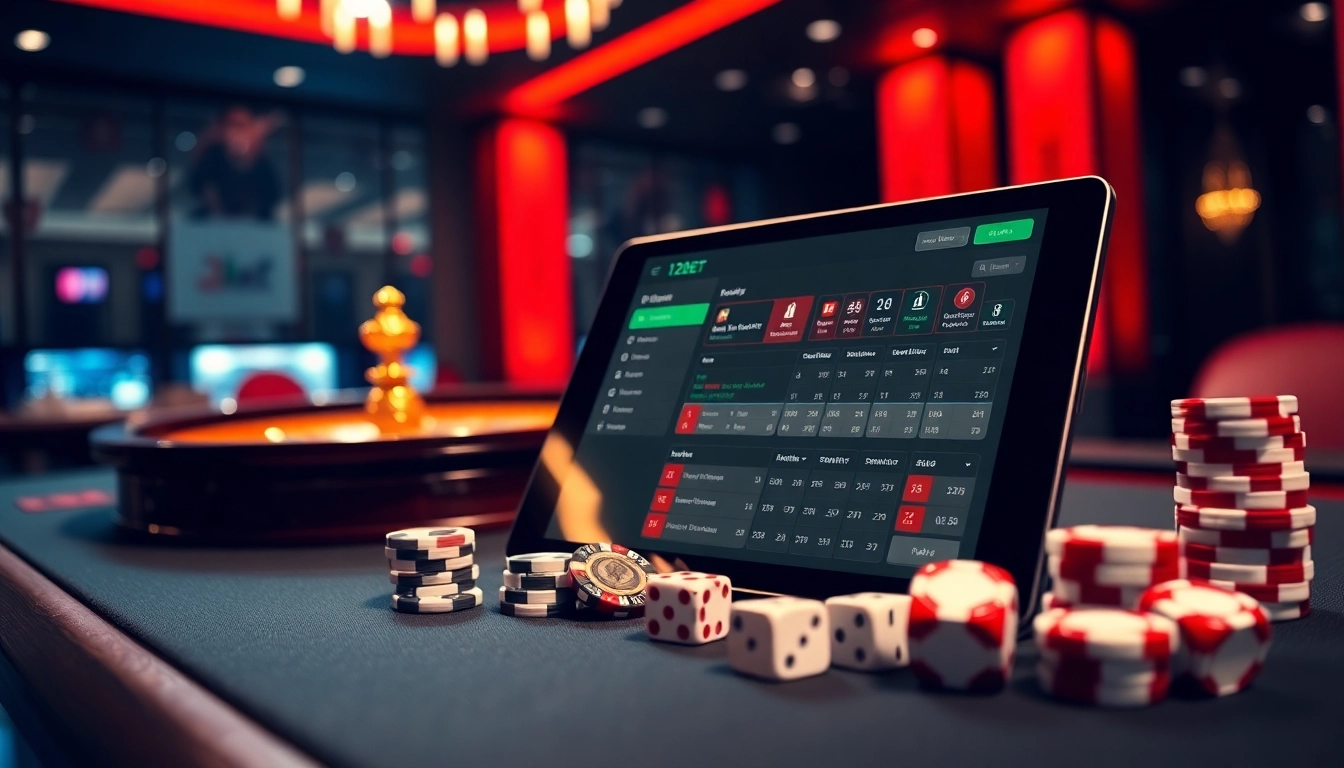 Experience thrilling online gameplay with link 12bet's vibrant casino interface and engaging elements.