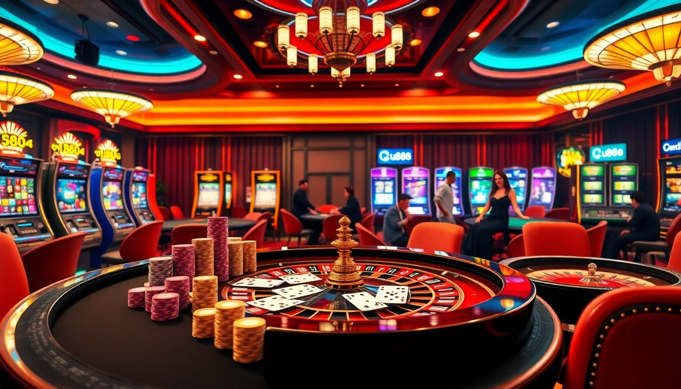 Experience the thrill of u888 online gambling at an elegant casino table setup.