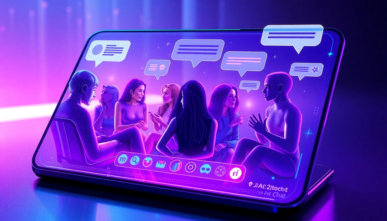 Engaging AI porn chat scene with diverse avatars and modern technology