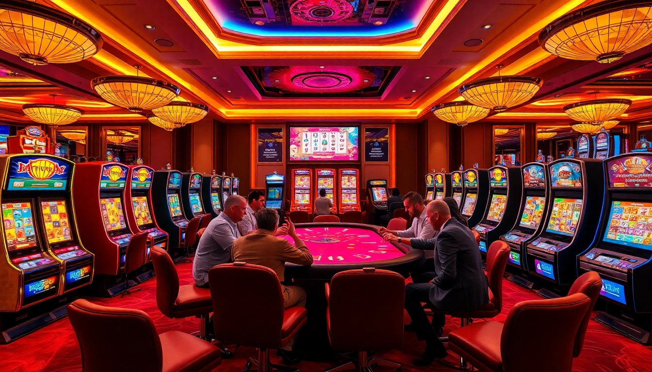 Engage with the exciting PG slot demo while surrounded by vibrant casino elements.