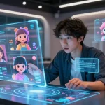 Dive into character ai nsfw interactions in a dynamic virtual lounge with engaging avatars and a sleek digital interface.